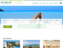 Tablet Screenshot of holidayswithaerlingus.com